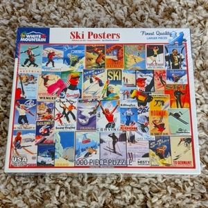 White Mountain Ski Poster Puzzle